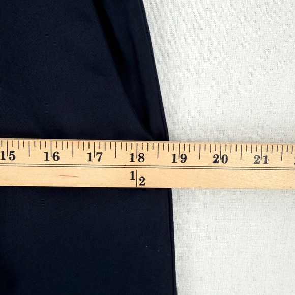 ALI GOLDEN Slit Back Jumpsuit XS Navy Blue Sleeveless Wide Leg Cropped - Picture 13 of 16